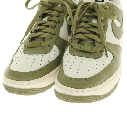 [Used] Nike NIKE NIKE BY YOU AIR FORCE 1 Leather Sneakers Olive Green x White [27cm] [Condition Rank B] ​​[Men&