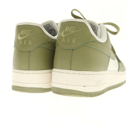 [Used] Nike NIKE NIKE BY YOU AIR FORCE 1 Leather Sneakers Olive Green x White [27cm] [Condition Rank B] ​​[Men&