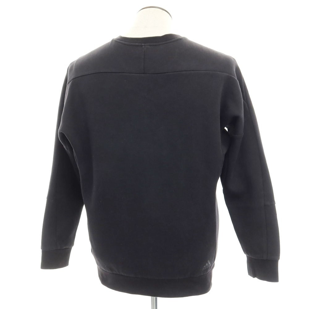 [Used] Adidas Cotton Polyester Crew Neck Sweatshirt Black [Size 2XO] [BLK] [S/S/A/W] [Condition Rank C] [Men&