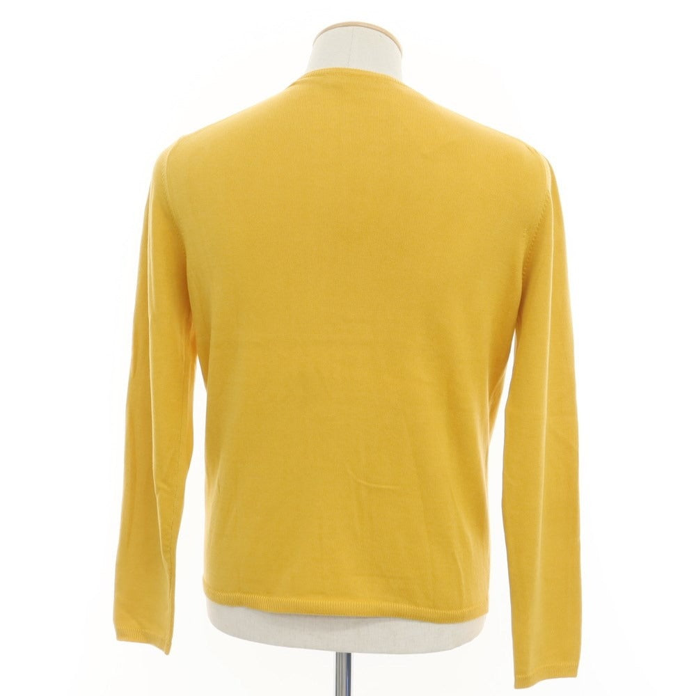 [Used] CRUCIANI High gauge cotton V-neck pullover knit Mustard yellow [Size 44] [YEL] [S/S] [Condition Rank B] ​​[Men&