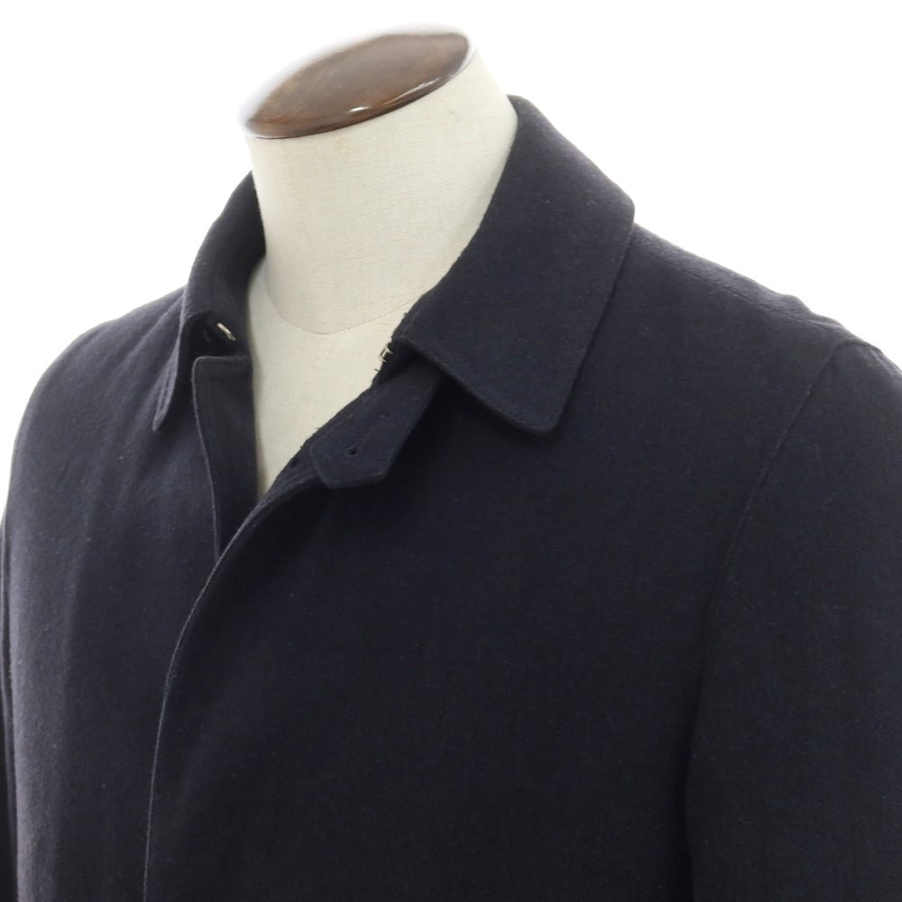 【中古】ヘルノ Herno コットンナイロンウール 中綿 ステンカラーコート ダークネイビー【 48 】【 状態ランクC 】【 メンズ 】 [EPD]