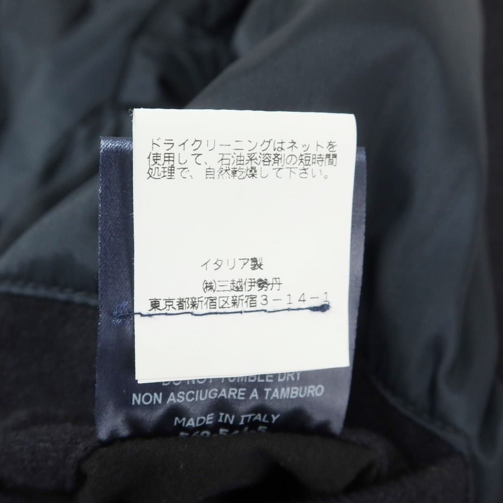 【中古】ヘルノ Herno コットンナイロンウール 中綿 ステンカラーコート ダークネイビー【 48 】【 状態ランクC 】【 メンズ 】 [EPD]