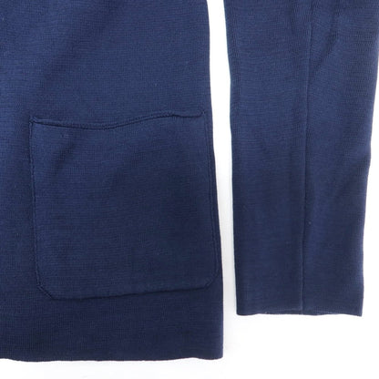 [Used] BARK high gauge cotton knit jacket, navy [S] [Condition rank B] ​​[Men&