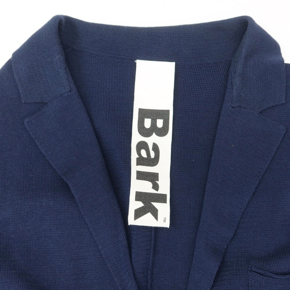 [Used] BARK high gauge cotton knit jacket, navy [S] [Condition rank B] ​​[Men&