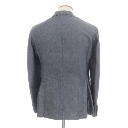 [Used] PORTALI Italian made linen cotton casual jacket, cool grey [46] [Condition rank C] [Men&