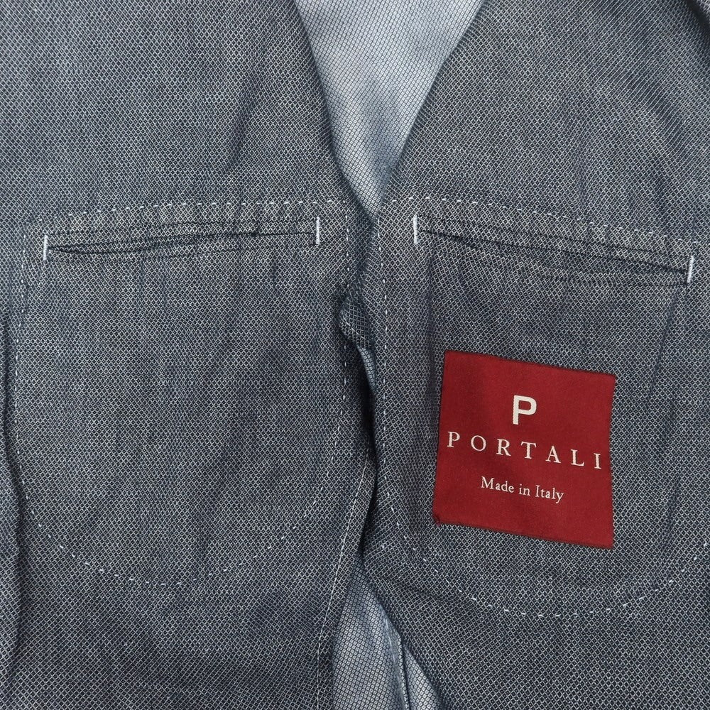 [Used] PORTALI Italian made linen cotton casual jacket, cool grey [46] [Condition rank C] [Men&