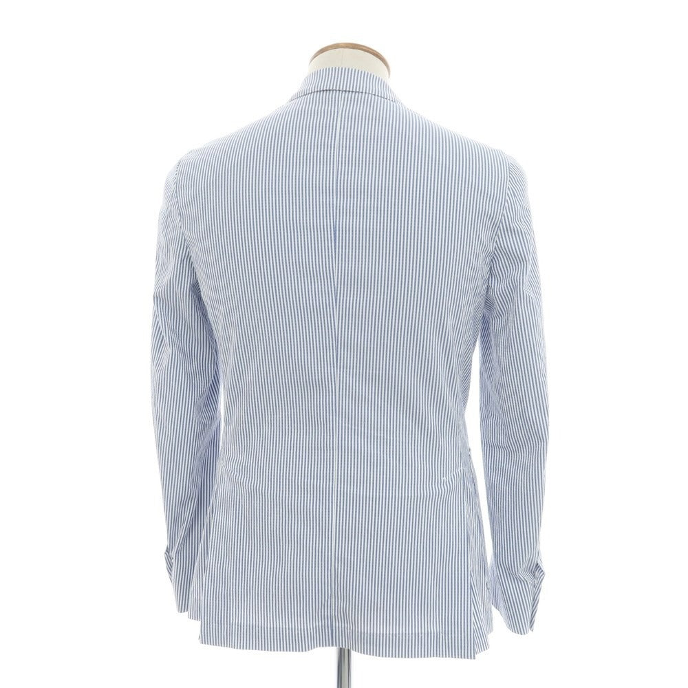 [Used] RODA Seersucker Stretch Cotton Casual Jacket Light Blue x White [48] [Condition Rank B] ​​[Men&