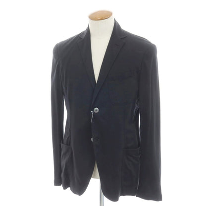 [Used] CRUCIANI stretch cotton jersey jacket, black [50] [Condition rank B] ​​[Men&