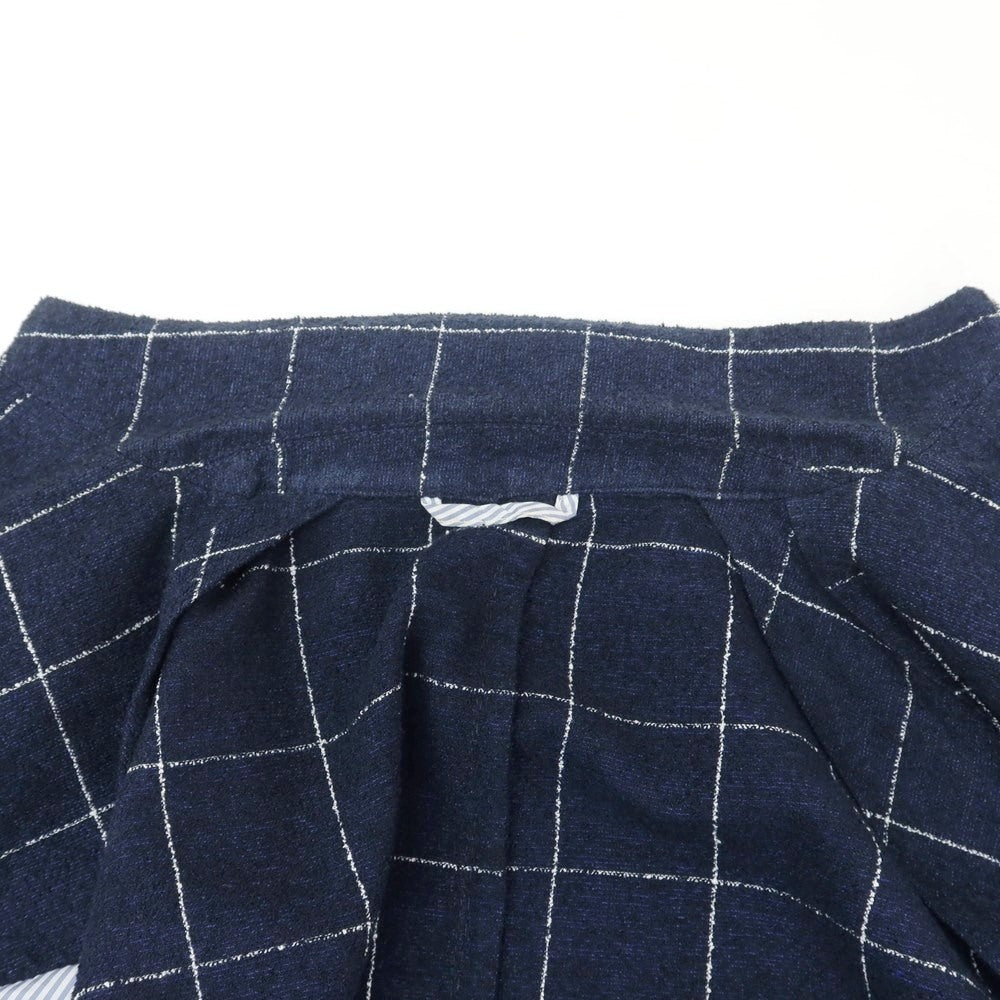 [Used] Altea Cotton Nylon Check Jacket Navy x White [46] [Condition Rank C] [Men&