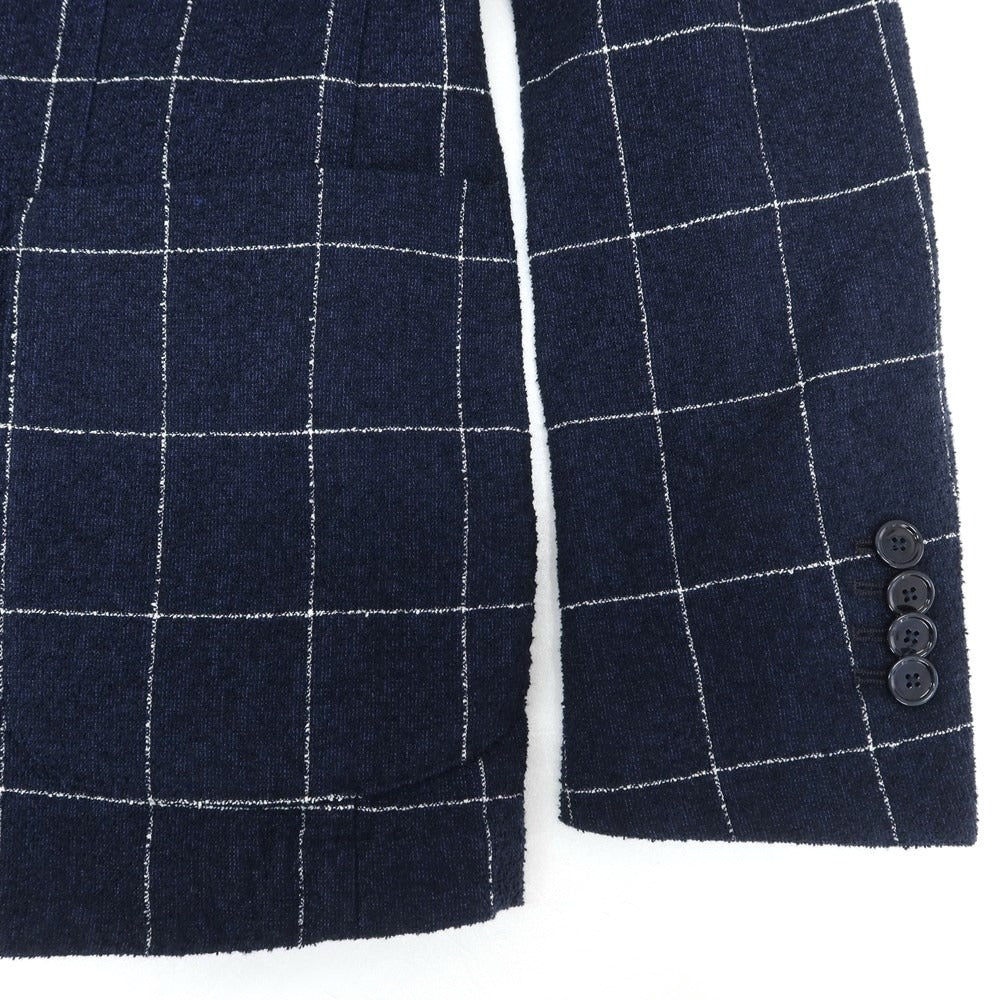 [Used] Altea Cotton Nylon Check Jacket Navy x White [46] [Condition Rank C] [Men&