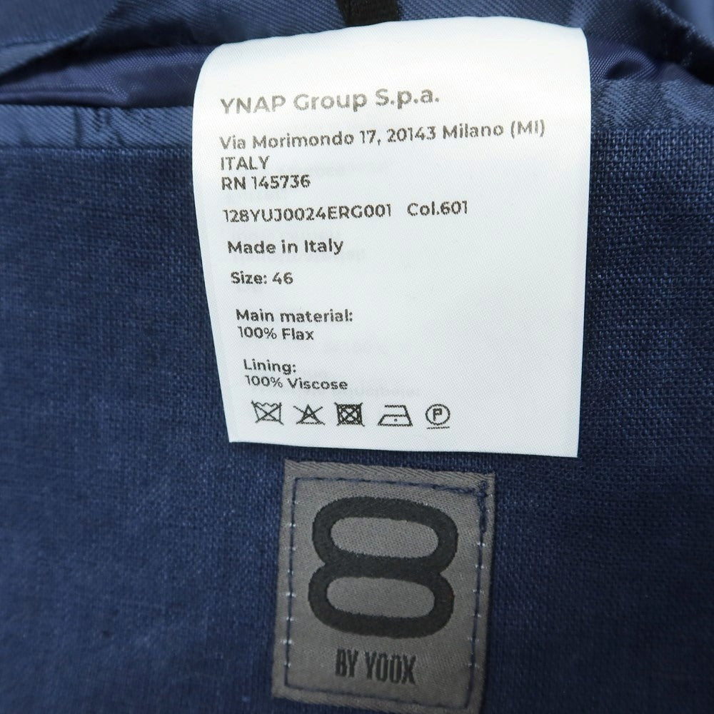 [Used] 8 By Yoox Linen Casual Jacket Navy [46] [Condition Rank C] [Men&