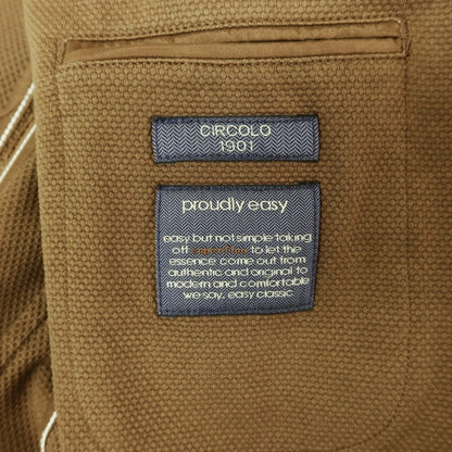 [Used] CIRCOLO 1901 Cotton Jersey Casual Jacket Brown [46] [Condition Rank B] ​​[Men&
