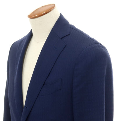 [Used] LARDINI wool mohair 3B tailored jacket, navy [46] [Condition rank B] ​​[Men&