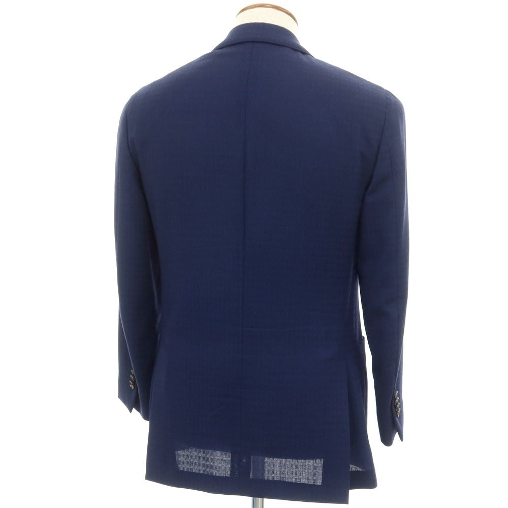 [Used] LARDINI wool mohair 3B tailored jacket, navy [46] [Condition rank B] ​​[Men&