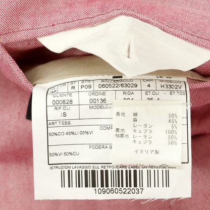 [Used] BOGLIOLI Cotton Linen 3B Casual Jacket Pink [48] [Condition Rank C] [Men&