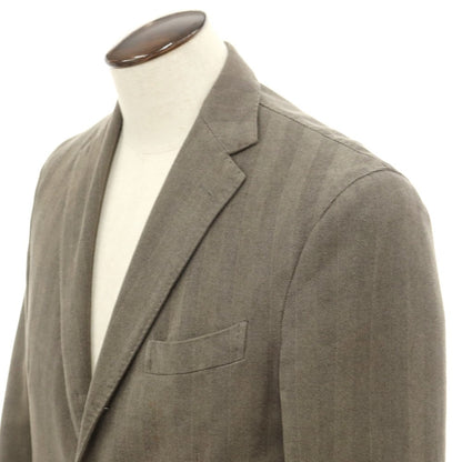 [Used] BOGLIOLI COAT Cotton Herringbone 3B Casual Jacket Warm Gray [48] [Condition Rank C] [Men&