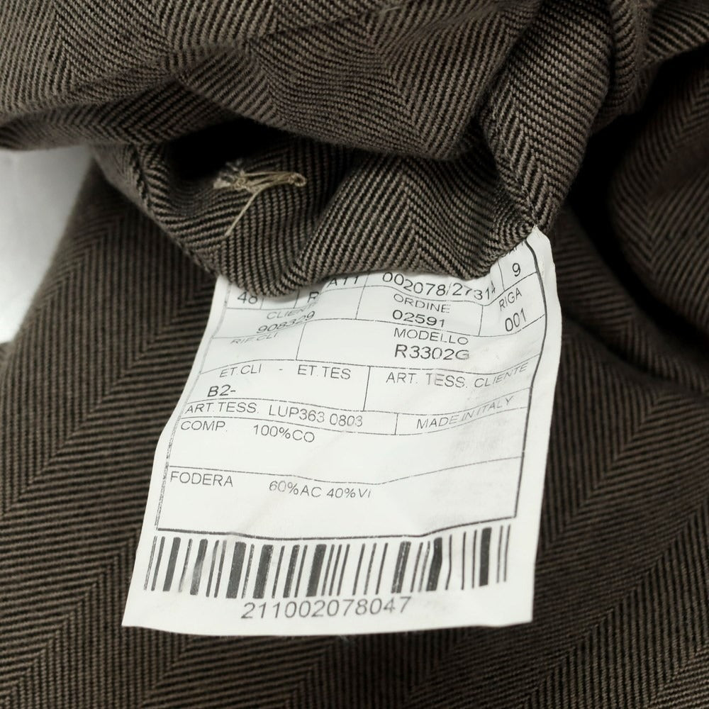 [Used] BOGLIOLI COAT Cotton Herringbone 3B Casual Jacket Warm Gray [48] [Condition Rank C] [Men&