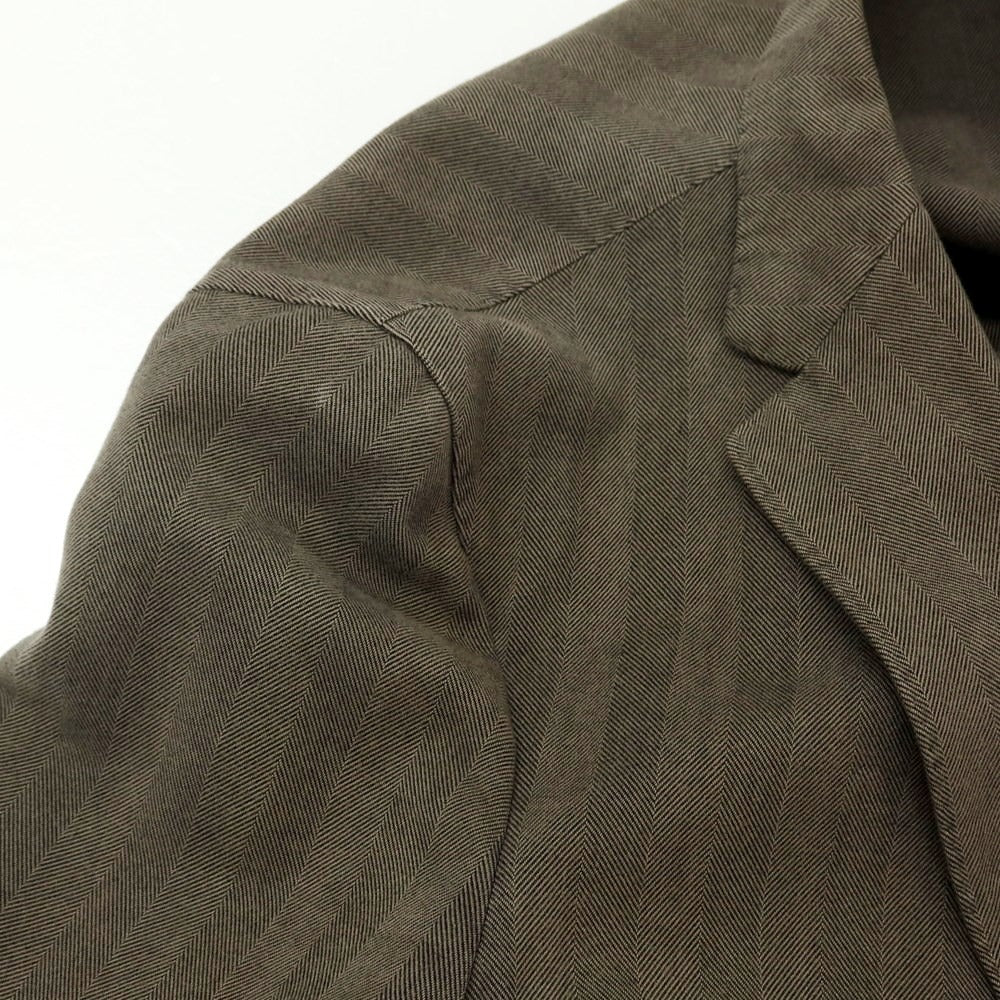 [Used] BOGLIOLI COAT Cotton Herringbone 3B Casual Jacket Warm Gray [48] [Condition Rank C] [Men&