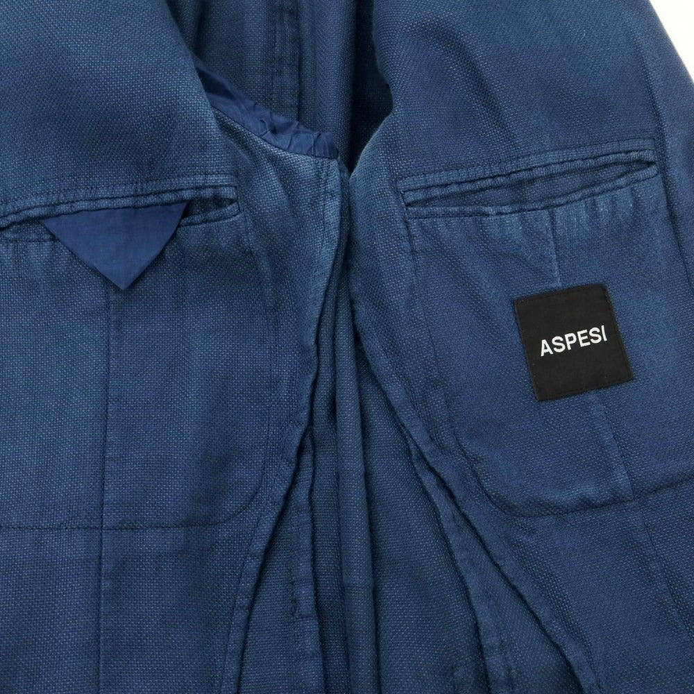 [Used] ASPESI Cotton Ramie 3B Unconstructed Casual Jacket Light Navy [48] [Condition Rank C] [Men&