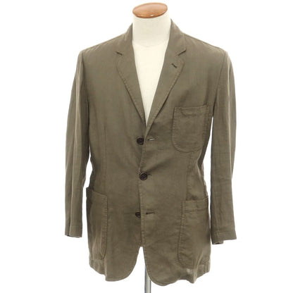 [Used] ASPESI Linen 3-button casual jacket, ash olive color [M] [Condition rank C] [Men&