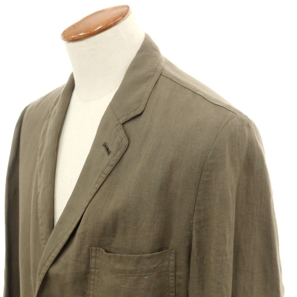 [Used] ASPESI Linen 3-button casual jacket, ash olive color [M] [Condition rank C] [Men&