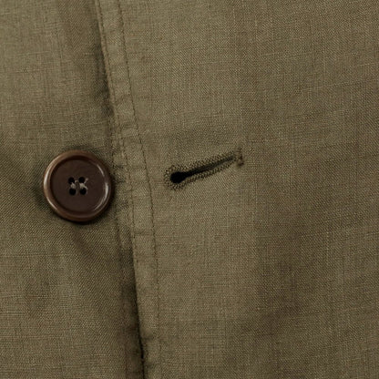 [Used] ASPESI Linen 3-button casual jacket, ash olive color [M] [Condition rank C] [Men&