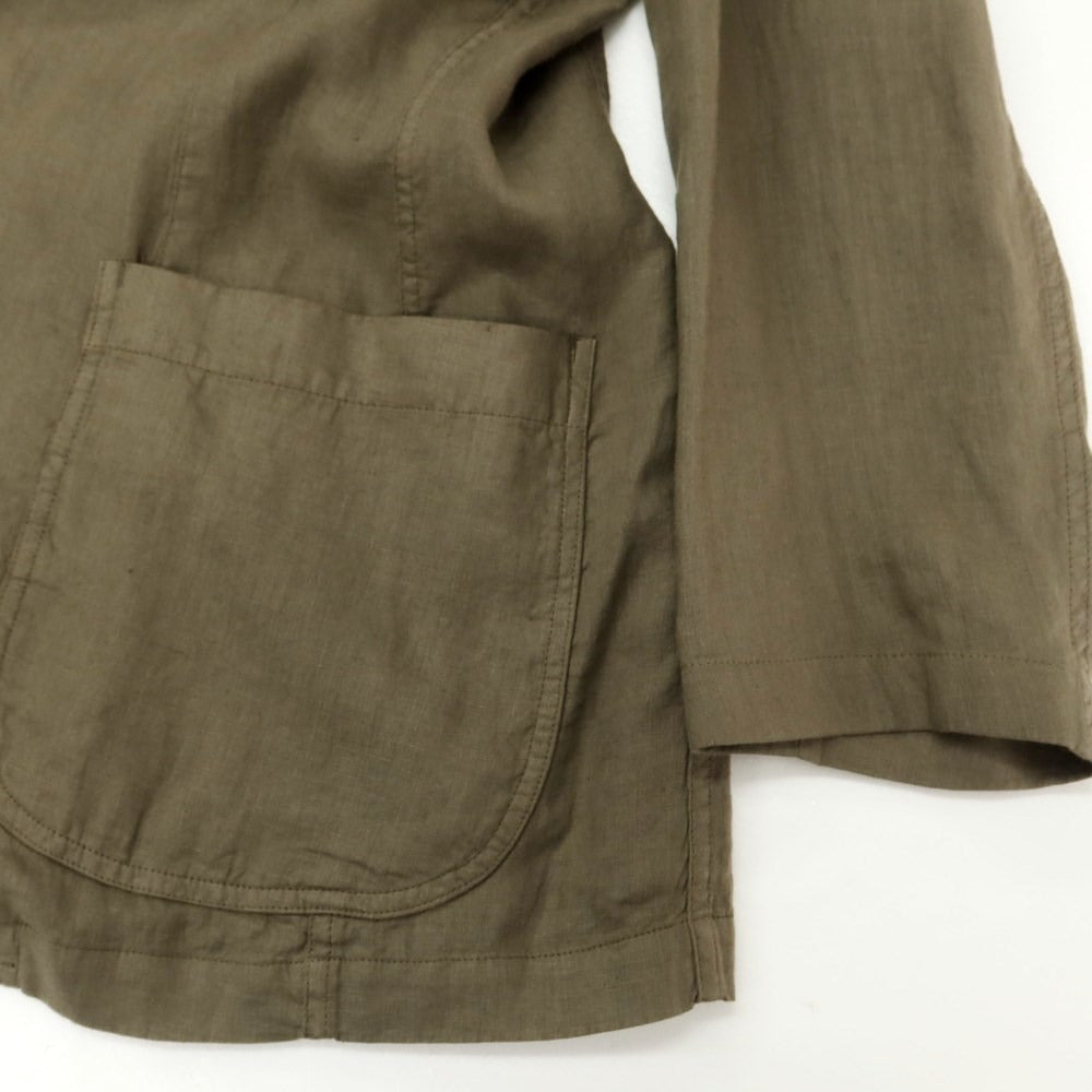 [Used] ASPESI Linen 3-button casual jacket, ash olive color [M] [Condition rank C] [Men&