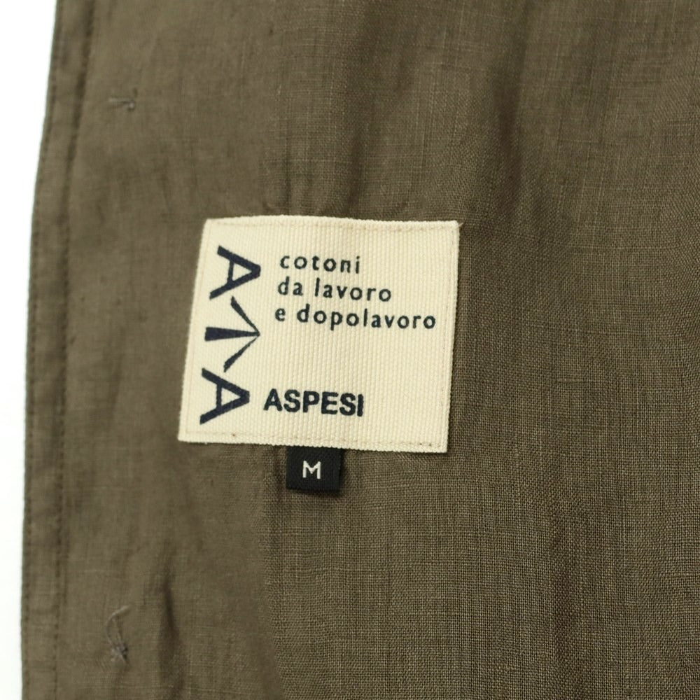 [Used] ASPESI Linen 3-button casual jacket, ash olive color [M] [Condition rank C] [Men&