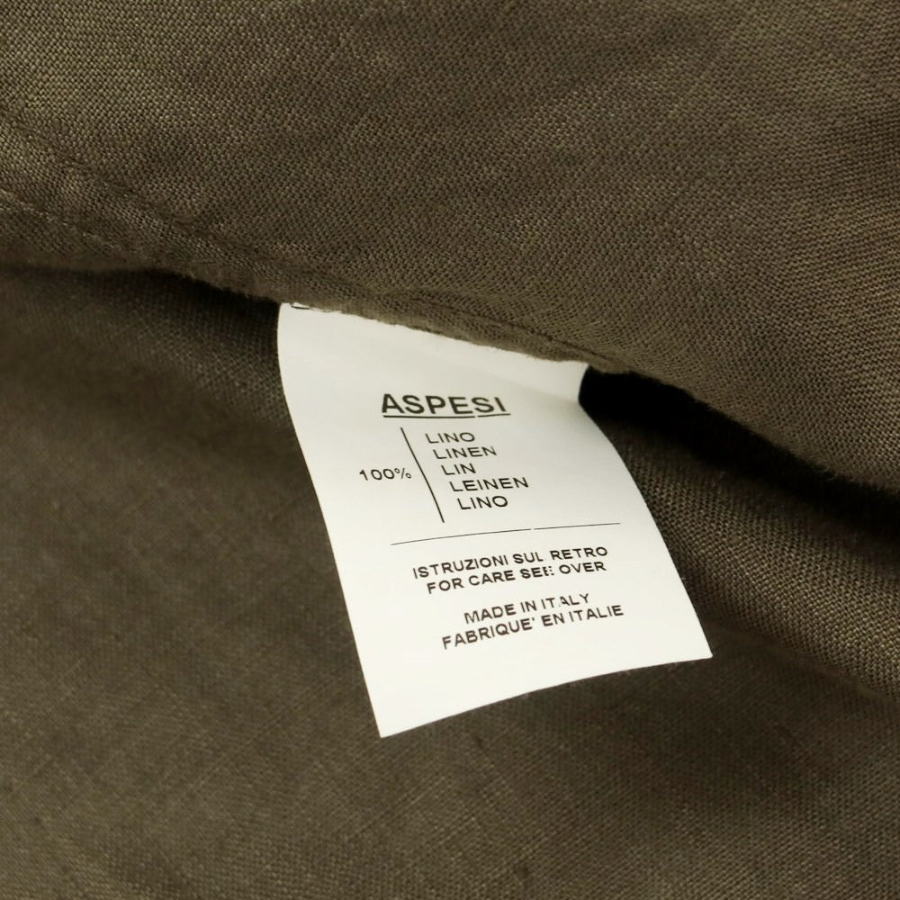 [Used] ASPESI Linen 3-button casual jacket, ash olive color [M] [Condition rank C] [Men&