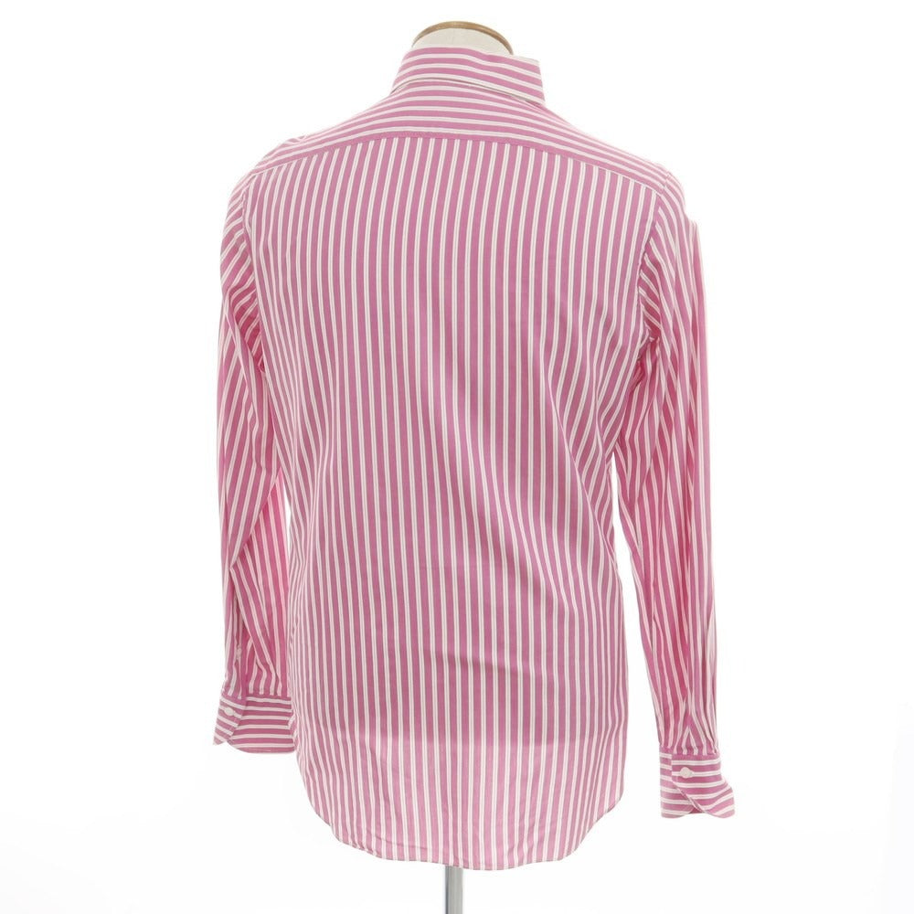 [Used] Finamore Cotton Button-down Casual Shirt Pink x White [Size 39] [PNK] [S/S/A/W] [Condition Rank B] ​​[Men&