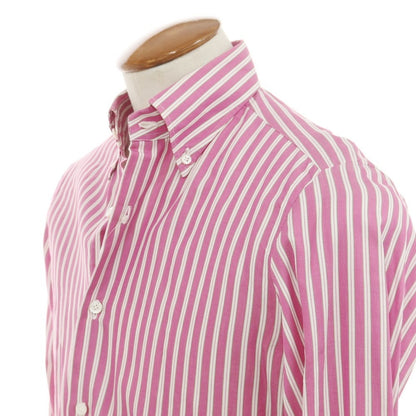 [Used] Finamore Cotton Button-down Casual Shirt Pink x White [Size 39] [PNK] [S/S/A/W] [Condition Rank B] ​​[Men&