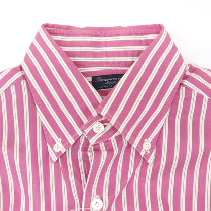 [Used] Finamore Cotton Button-down Casual Shirt Pink x White [Size 39] [PNK] [S/S/A/W] [Condition Rank B] ​​[Men&