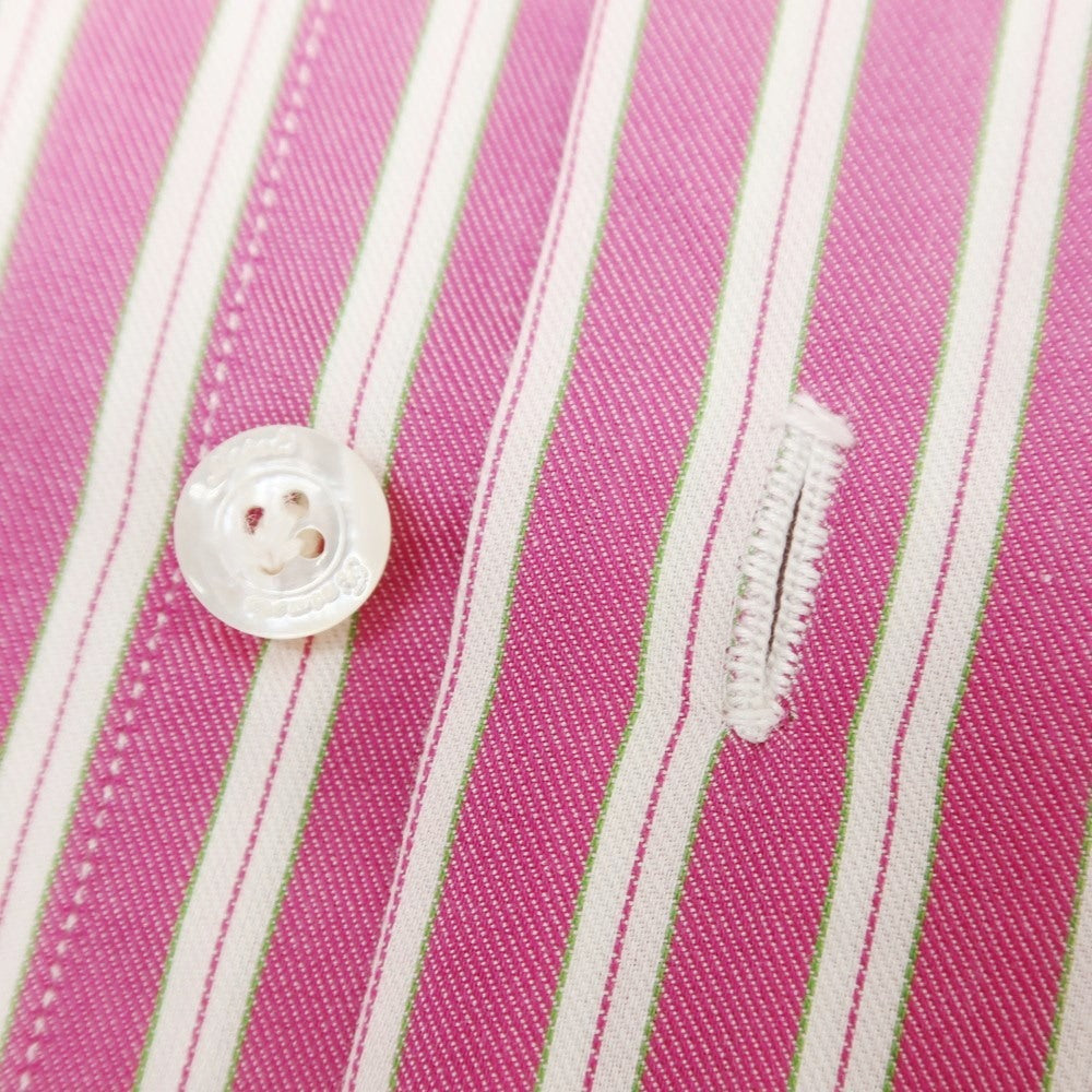 [Used] Finamore Cotton Button-down Casual Shirt Pink x White [Size 39] [PNK] [S/S/A/W] [Condition Rank B] ​​[Men&