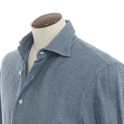 [Used] SONRISA Cotton Wide Collar Casual Shirt Navy x White [Size 41] [NVY] [S/S/A/W] [Condition Rank C] [Men&