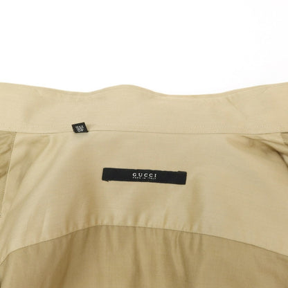 [Used] Gucci Cotton Safari Shirt Casual Shirt Beige [Size 40] [BEI] [S/S/A/W] [Condition Rank C] [Men&