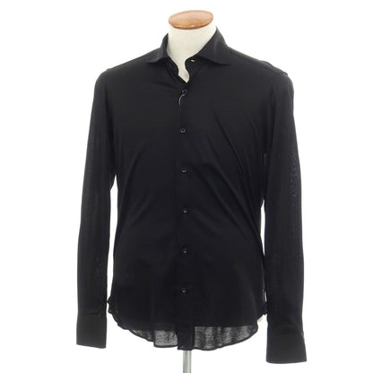 [Used] GIANGI Cotton Wide Collar Casual Shirt Black [Size 39] [BLK] [S/S/A/W] [Condition Rank B] ​​[Men&