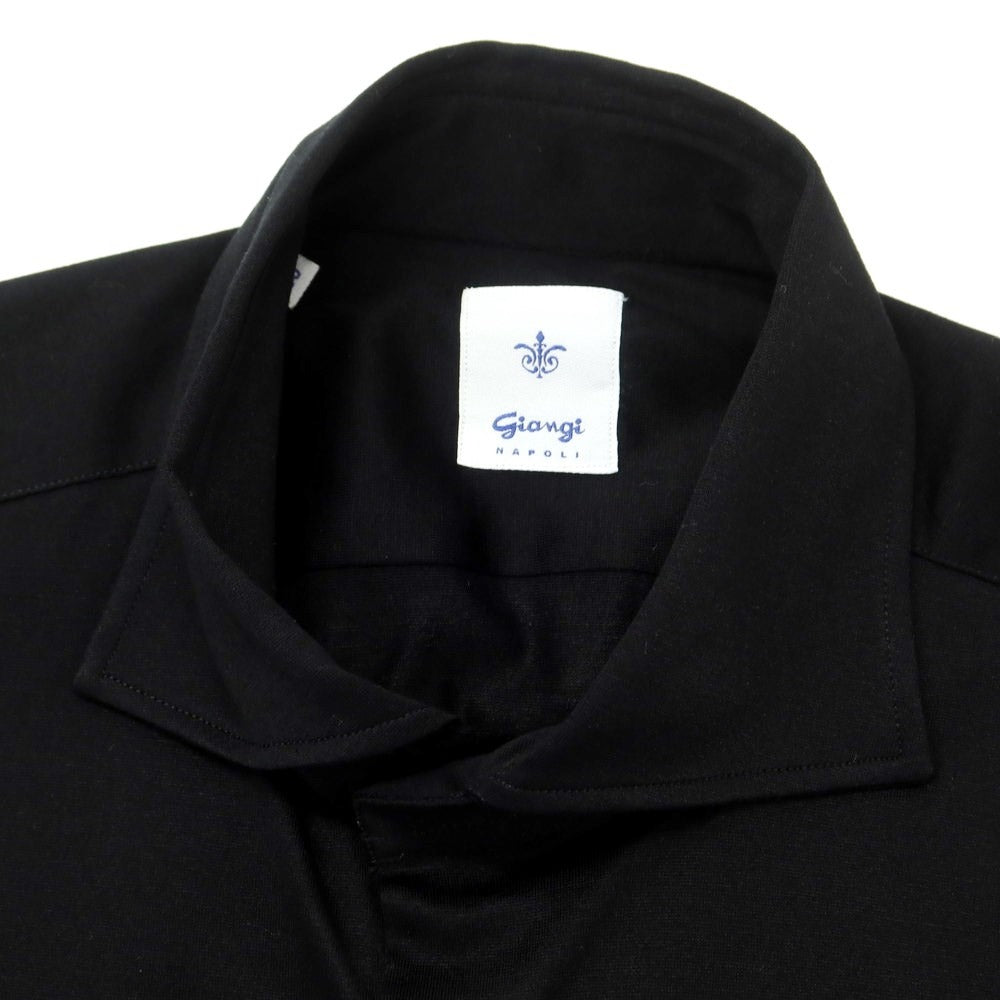 [Used] GIANGI Cotton Wide Collar Casual Shirt Black [Size 39] [BLK] [S/S/A/W] [Condition Rank B] ​​[Men&