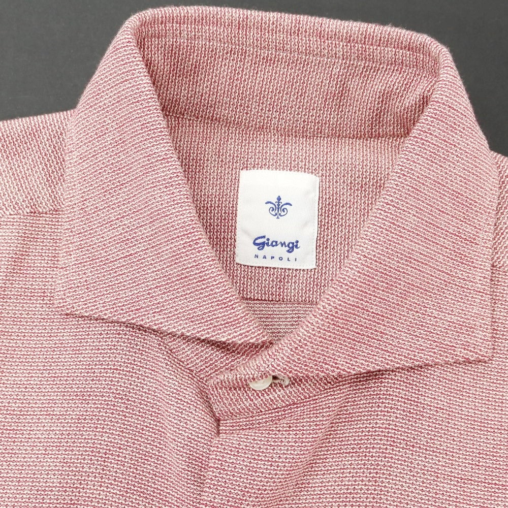 [Used] GIANGI Cotton Wool Wide Collar Casual Shirt Red [Size 39] [RED] [A/W] [Condition Rank B] ​​[Men&