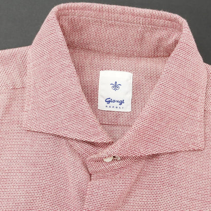 [Used] GIANGI Cotton Wool Wide Collar Casual Shirt Red [Size 39] [RED] [A/W] [Condition Rank B] ​​[Men&