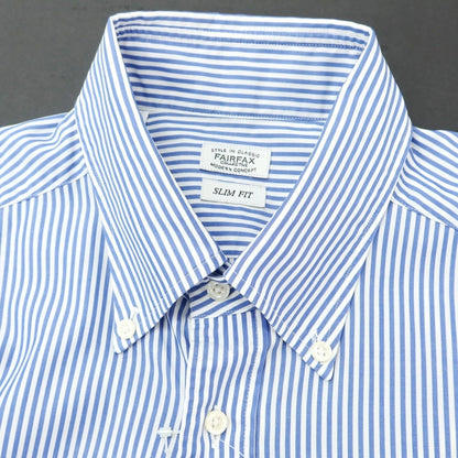 【中古】フェアファクス FAIRFAX コットン ボタンダウン ドレスシャツ ブルーxホワイト【サイズ41】【BLU】【S/S/A/W】【状態ランクB】【メンズ】【759280】