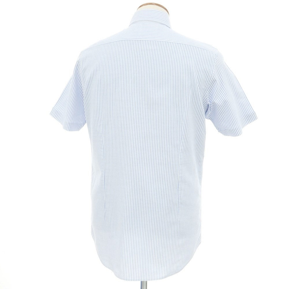 [Used] FAIRFAX polyester cotton button-down short-sleeve shirt, blue x white [Size M] [BLU] [S/S] [Condition Rank B] ​​[Men&