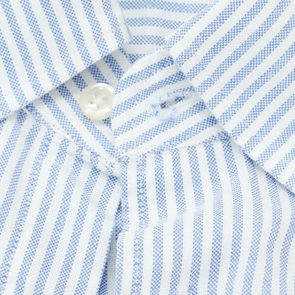 [Used] FAIRFAX polyester cotton button-down short-sleeve shirt, blue x white [Size M] [BLU] [S/S] [Condition Rank B] ​​[Men&