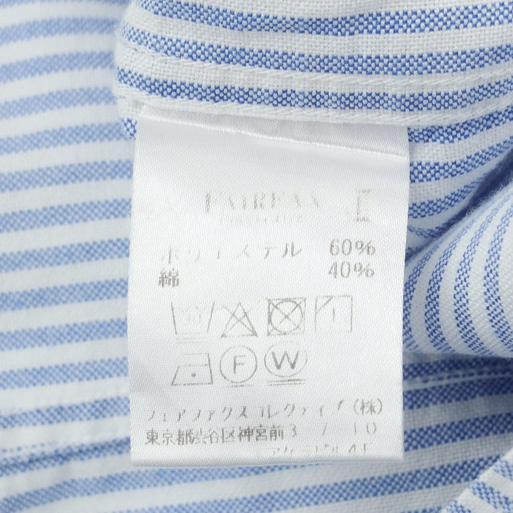 [Used] FAIRFAX polyester cotton button-down short-sleeve shirt, blue x white [Size M] [BLU] [S/S] [Condition Rank B] ​​[Men&