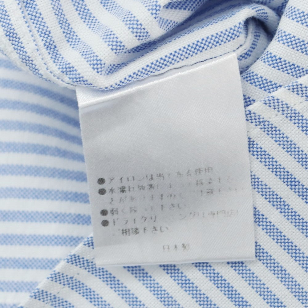 [Used] FAIRFAX polyester cotton button-down short-sleeve shirt, blue x white [Size M] [BLU] [S/S] [Condition Rank B] ​​[Men&