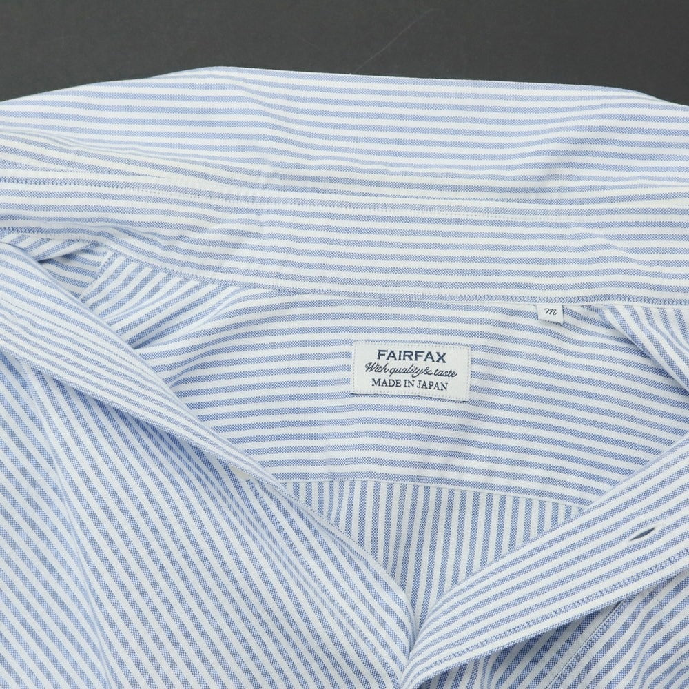 [Used] FAIRFAX polyester cotton button-down short-sleeve shirt, blue x white [Size M] [BLU] [S/S] [Condition Rank B] ​​[Men&