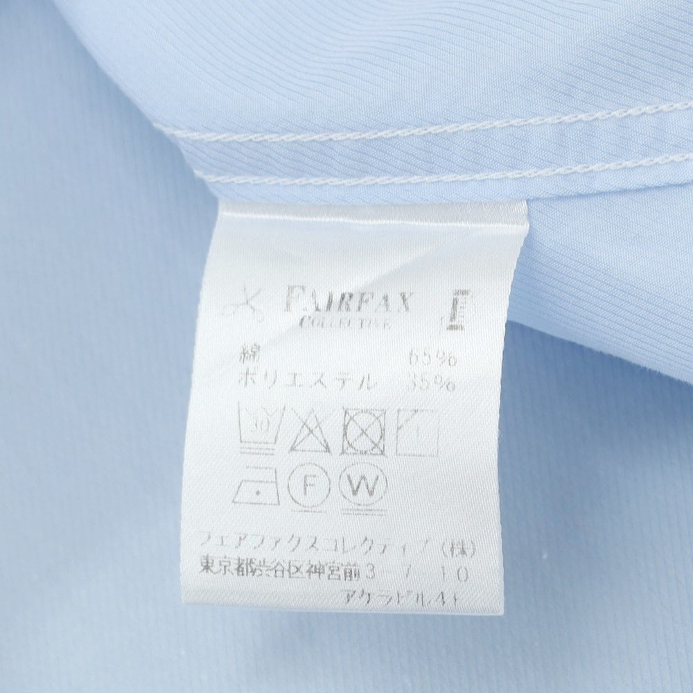 [Used] FAIRFAX Cotton polyester horizontal collar short sleeve shirt sax blue [Size M] [BLU] [S/S] [Condition rank C] [Men&