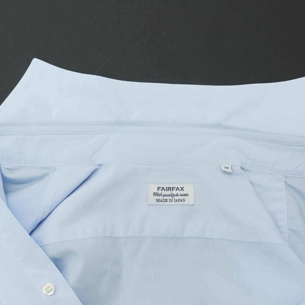 [Used] FAIRFAX Cotton polyester horizontal collar short sleeve shirt sax blue [Size M] [BLU] [S/S] [Condition rank C] [Men&