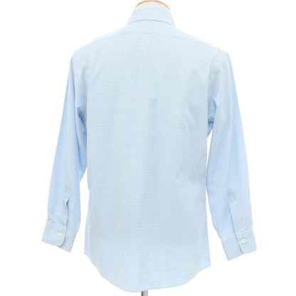 [Used] Brooks Brothers Cotton Check Button-down Casual Shirt Blue x White [Size 15-31] [BLU] [S/S/A/W] [Condition Rank C] [Men&