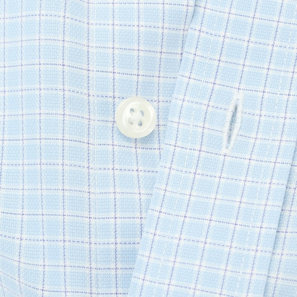 [Used] Brooks Brothers Cotton Check Button-down Casual Shirt Blue x White [Size 15-31] [BLU] [S/S/A/W] [Condition Rank C] [Men&