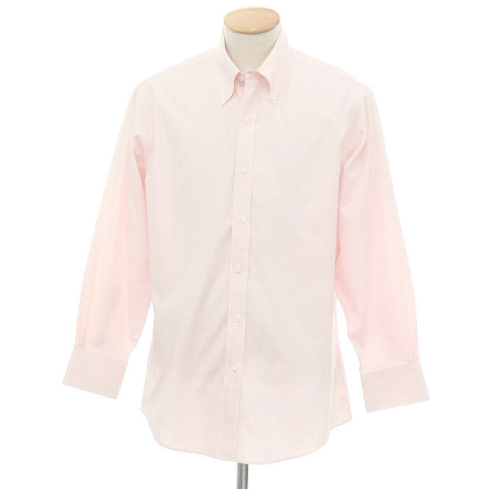 [Used] Brooks Brothers Cotton Check Button-Down Casual Shirt Light Pink x White [Size 15-31] [PNK] [S/S/A/W] [Condition Rank C] [Men&